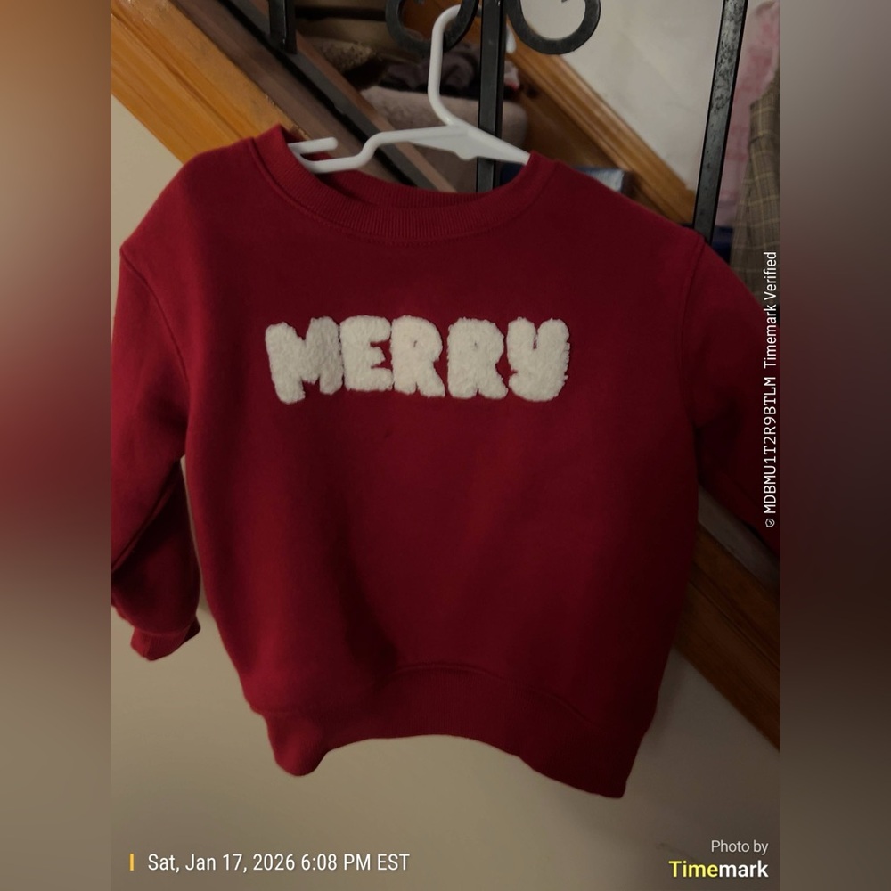 Cat & Jack Festive Red Sweatshirt